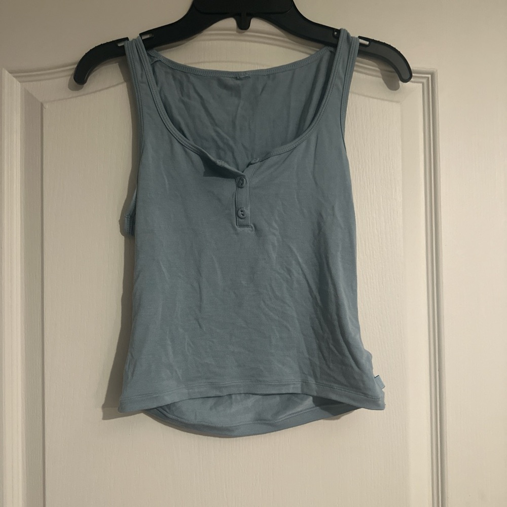 Sky blue skims Henley tank top SIZE XS